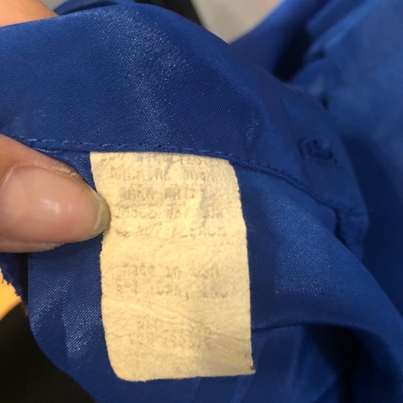 Vintage Blue Turtleneck Tank Top size large - Picture 6 of 6